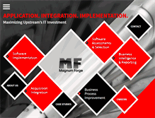 Tablet Screenshot of magnumforge.com